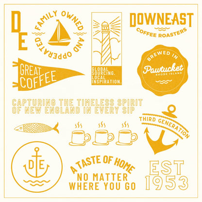 Downeast Coffee Roasters Whole Bean Coffee - Morning Breakfast Blend, Light Roast, 100% Arabica Coffee - Smooth, Bright and Balanced - Select Central and South American Highlands (2lb Bag)