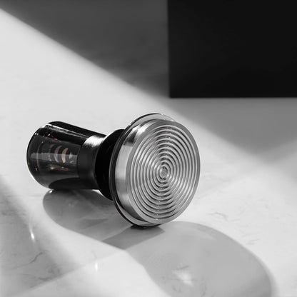 IKAPE 51MM Semi-Transparent Espresso Coffee Tamper, Spring-loaded Calibrated Tamper with Premium Flat Stainless Steel Base, Compatible with All 51mm Bottomless Portafilters(New Upgrade)