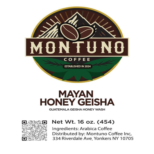 Mayan Honey Geisha Coffee, Single Origin Guatemala, High Altitude 4000ft, Wine-Like Profile, French Press (Coarse), 1 Lb