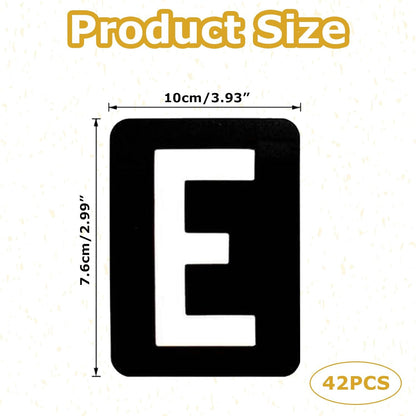 42 Pcs 3 Inch Letter Stencils,for Crafts Reusable,Letter Stencils 3 Inch,for Painting,for Painting On Wood, Wall, Fabric, Rock, Sign, DIY Art Projects