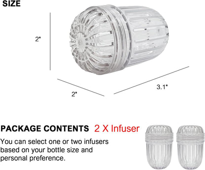 2PCS Fruit Infuser,Tea infuser for Wide Mouth Bottles.,Compatible with Stanley,Hydro Flask, Iron Flask, Takeya, ThermoFlask and similar