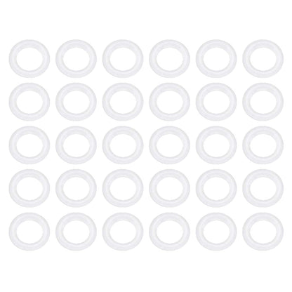 [30 Pcs] Silicone O-Rings White 7.5mm OD 4.5mm ID 1.5mm Width, Metric VMQ Sealing Gasket for Cup Lids, Coffee Maker, Brewing Fitting, Washer, Filter, Pump, Plumbing, Hose, Gauge, Auto, Machine