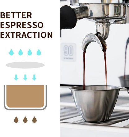 watchget 58mm Espresso Paper Filters - 1000 Disposable Filter Papers for Coffee Puck Screen and Portafilter, Compatible with 58mm Espresso Coffee Maker Baskets