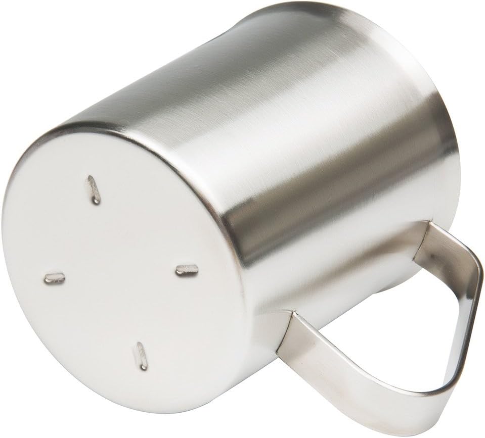 Measuring Cup, Stainless Steel Measuring Cup (24 Ounce/ 0.7 Liter), Milk Frothing Pitcher, Steaming Pitcher, Milk Frothing Cup with Marking with Handle for Espresso Machines, Latte Art