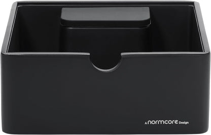 Normcore Compact Espresso Knock Box, Metal Coffee Knock Box, Heavy-Duty Knockbox, Anodized Aluminum, Espresso Accessories for Coffee Grounds, Black