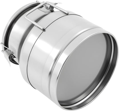 1 mm Thickened Stainless Steel Milk Can Large Liquid Container Storage,Stainless Steel Milk Bucket With Sealing Lid and Carry Handle,for Wine, Oil Storage Transport (20L/5.25 Gal)