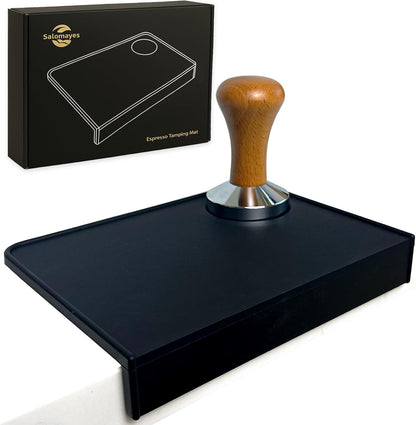 Espresso Tamping Mat 8"x6" – Compact Non-Slip Silicone Tamper Mat, Food-Grade Coffee Tamping Station for Home Baristas, Essential Espresso Accessories