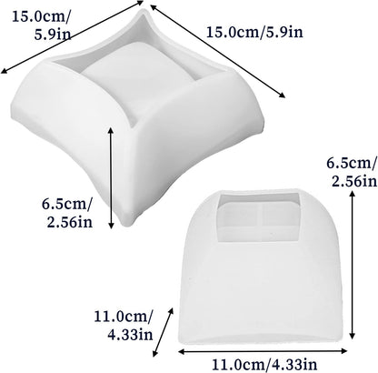 2PCS Irregular Flower Pot Silicone Mold Silicone Planter Mold Epoxy Resin Casting Mold Geometric Square Container Concrete Cement Mould for Storage DIY Art Craft Decoration