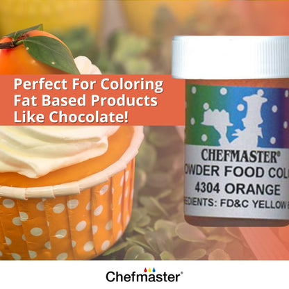 Chefmaster Blue Dry Powder Candy Color | Vibrant Shades | Chocolate, Macarons, Fondant | Decorating | Professional-Grade Dye | Easy-to-Use | Manufactured in USA | 3 grams