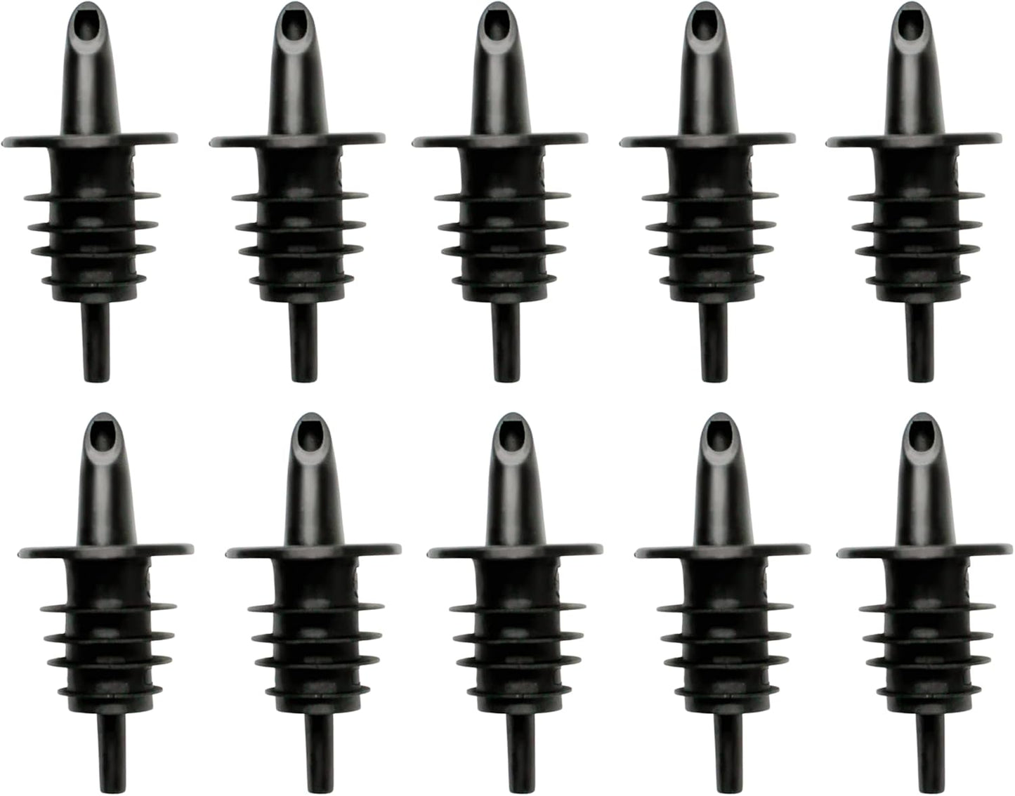 Hawaiian Shaved Ice Syrup Precise Control Bottle Pourers - Professional Pour Spouts for Snow Cone & Drink Flavors (10-Pack)