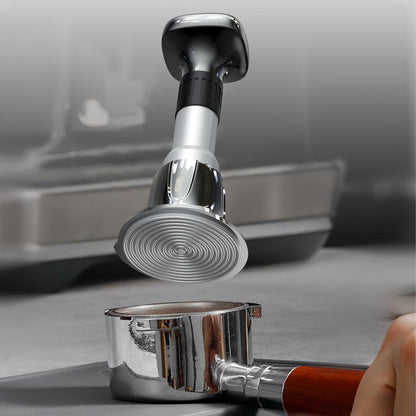 Espresso Tamper, 58mm Tamper 25lb-40lb with Stainless Steel Base, Coffee Tamper with with Sound Feedback, Provides Consistent Tampingwith Comfortable Grip