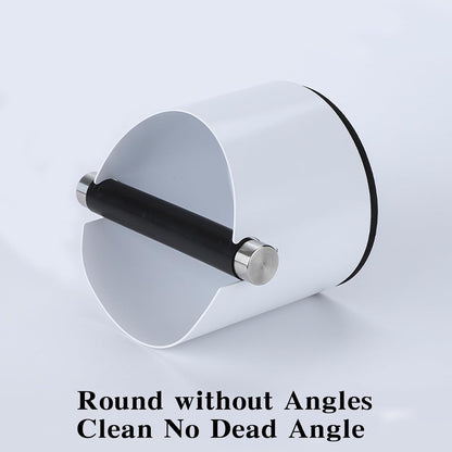 Italian Espresso Tapping Box, Stainless Steel Coffee Grinding Tapping Box, With Detachable Tapping Rod And Anti Slip Rubber Base (White)