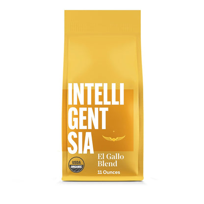 Intelligentsia Coffee, USDA Organic Light Roast Whole Bean Coffee - El Gallo Blend 11 Ounce Bag