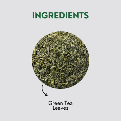 Classic Green Tea Bags (3.53oz/100gm), Loose Leaf 50 Pyramid Teabags, Blended with Fresh Herbs and Spices, Organic Herbal Tea, Low Caffeine Gluten Free