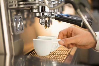 2.5 oz / 75 ml Pure White Ceramic Espresso Cups, Set of 2, Demitasse Espresso Mugs, SSE-114-16