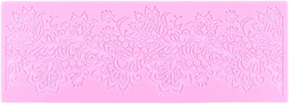 Flower Embossing Candy Silicone Mold Lace Pattern Sugar Craft Cake Decoration, Lace Mat Wedding Cake Decoration Tool