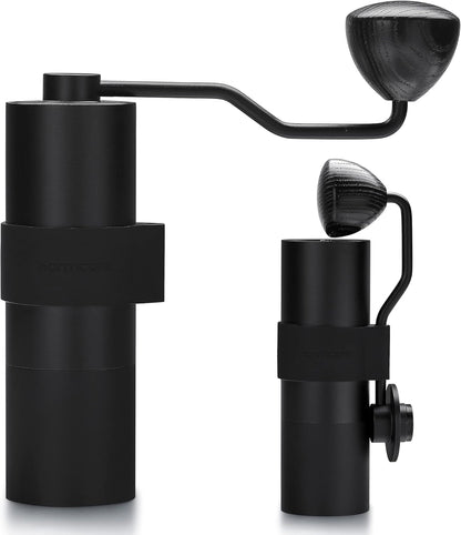 Normcore Manual Coffee Grinder V2-38mm Titanium Contemporary Conical Burr - Hand Grinder - Adjustable Settings - For Espresso, Aeropress, Pour over, French Press