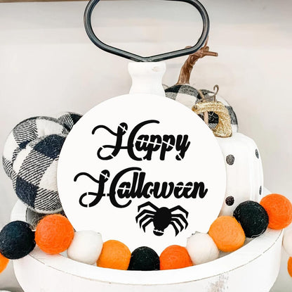 Halloween Stencils for Painting on Wood 3inch Reusable Pumpkin Ghost Face Stencils Boo Trick or Treat Draw Templates for Painting on Wood Slice Tier Tray Fabrics Window Decor