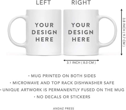 Andaz Press Funny Family 11oz. Coffee Mug Gift, Thank You for Being My Fiancé, Punch in Face, 1-Pack, Christmas Birthday Drinking Cup Present Ideas