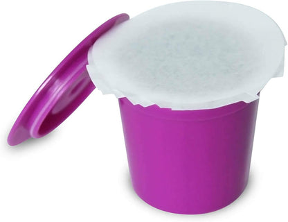 Perfect Pod EZ-Cup Paper Coffee Filters with Patented Lid for Single-Serve Coffee Brewers and Coffee Pods, Compatible with Keurig, 18-Pack (900 Filters)