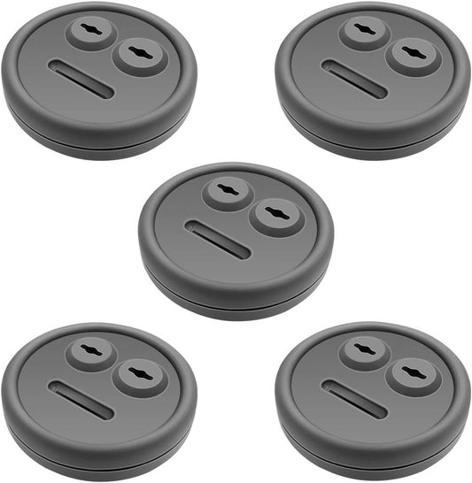 5 Pack Meat Thermometer Probe Grommet for Grills, Compatible with Weber 85037 Smokey Mountain Cookers, and Other Grill DIY Probes Port, Replacement Accessories