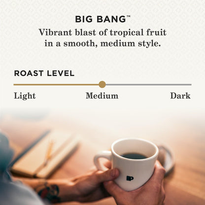 Peet's Coffee, Medium Roast Single Serve Coffee Pods - Big Bang 20 Count (2 Boxes of 10 Pods)