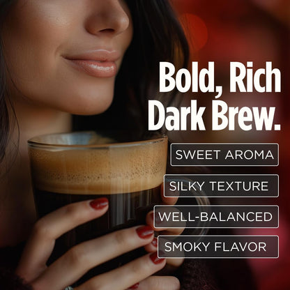 VitaCup Energy Dark Roast Coffee Pods, Boost Focus & Metabolism, Antioxidants, B Vitamins, Bold & Smooth,100% Arabica Coffee, Recyclable Single Serve Pod Compatible with Keurig K-Cup Brewers,32 Ct