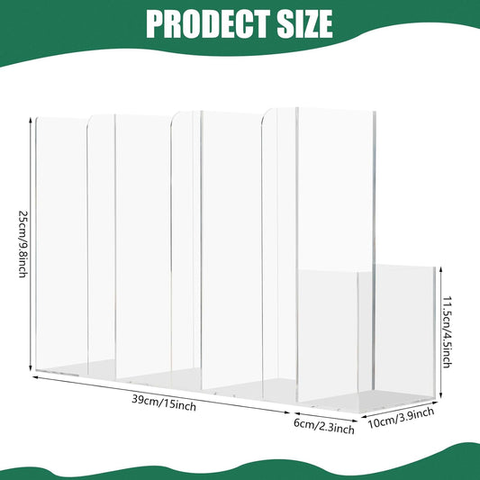 4 Compartments Acrylic Cup and Lid Holder, Clear Disposable Coffee Cup Holder Organizer,Cup Dispenser for Kitchen Bar Shop Party Supplies