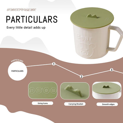 Silicone Cup Lids Silicone Cup Covers 6color Design, Food Grade Anti-dust Airtight Seal Lids for Mugs, Tea Cups, Coffee Cup 3pcs (G+W+B)