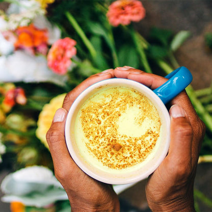 Banyan Botanicals Turmeric Milk – Organic Turmeric Latte Mix with Ashwagandha & Cardamom – Instant Caffeine Free Golden Milk with Maple Sugar – 4.3 oz, 26 servings –Non GMO Sustainably Sourced Vegan