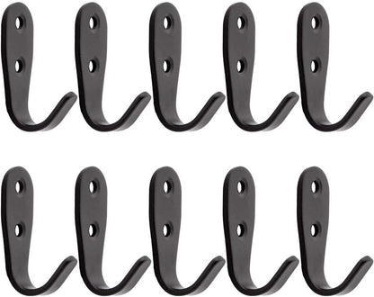 Heavy Duty Wall Hooks,Stainless Steel Screw On Hooks for Hanging Coats Plants Towels Keys Hats,Waterproof Single Shower Hanger Hooks for Garage Kitchen Bathroom Storage Organization 10 PCS