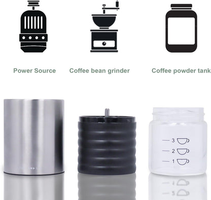 SOTECH Outdoor Coffee Hand Brewing Set Easy Operate Portable Travel Bag With Electric Grinder Hand Brewing Pot 850Ml For Outdoor Camping Rv Hiking Picnic (Coffee Set For 2 Cups)