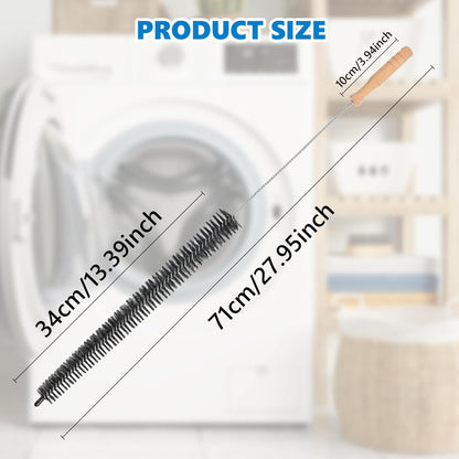 Dryer Lint Brush Vent Cleaner Lint Trap Cleaning Tool Dryer Vent Brush Long Flexible with Wood Handle 27.95 Inches Medium Size for Dryer Vent Cleaning DIY Enthusiasts Homeowners (2, PCS)