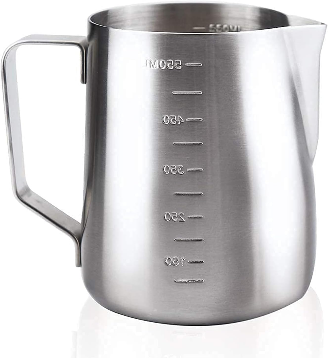 Milk Frothing Pitcher Steaming Pitchers Stainless Steel Milk/Coffee/Latte/Cappuccino Steam Pitchers Milk Jug Cup (600ml/20oz Single)