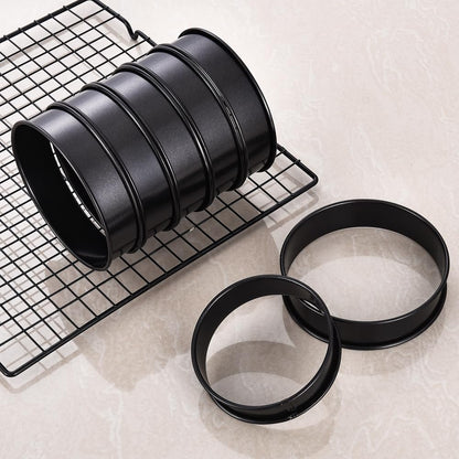12Packs Crumpet Rings Nonstick 4 Inch English Muffin Ring Stainless Steel Double Rolled Tart Rings Metal Pastry Cooking Baking Ring Molds