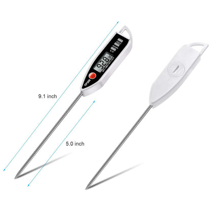 Meat Food Thermometer, Digital Candy Cooking Thermometer, Kitchen Cooking Thermometer Instant Read for BBQ Grill, Oil, Milk, Bath Water, Deep Fry, Candle Temperature