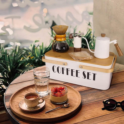 SOTECH Pour Over Coffee Maker Set Pour Over Coffee Dripper Manual Coffee Mill Grinder glass pour over coffee maker