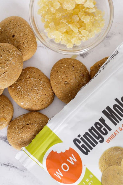 WOW Baking Company Gluten-Free Cookies, Ginger Molasses, 8 Ounce (Pack of 6)