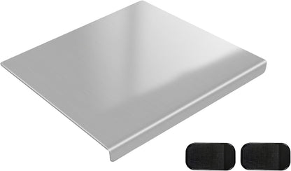 304 Stainless Steel Cutting Board with 2 Pack Non-Slip Mats, Yoposeo Heavy Duty Baking Cutting Chopping Boards for Kitchen, Meat, Fruits, Vegetables, Bread and Baking (15.7" X 11.8"/ 40 X 30cm)