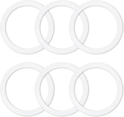6 Pcs Gasket Seal Rings for Bialetti Moka Express Dama 6 Cups - Spare Food Grade Silicone Sealing Rings for Aluminium Stovetop Coffee Maker Pots (Better Than Rubber)