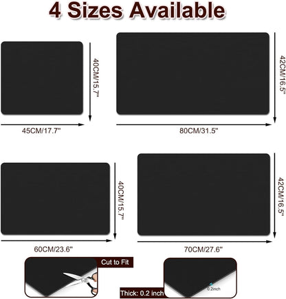 Dish Drying Mat for Kitchen Counter, 16.5’’ X 27.6’’ Super Absorbent Large Coffee Station Mat Fit Under Coffee Maker Machine Pot Espresso Machine, Drainer Mat Easy Clean, Black