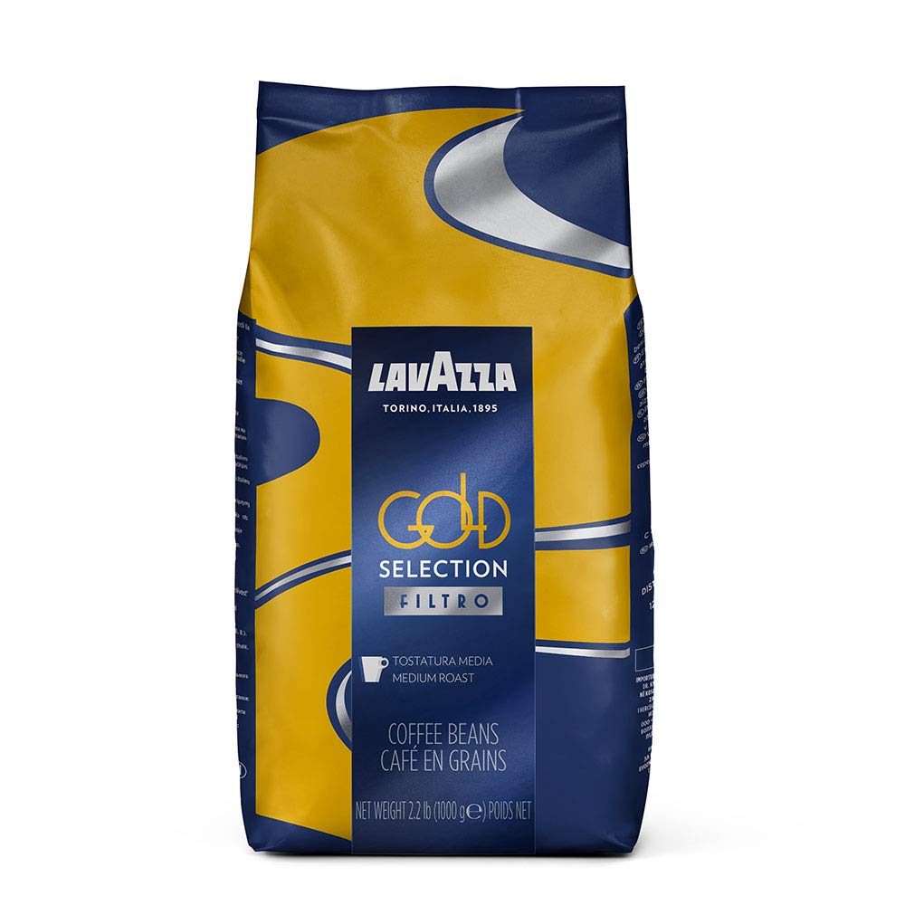 Lavazza Gold Selection Filtro Whole Bean Coffee Light Roast,Vanille and Chamomille flower aromatic notes, 2.2 LB (Pack of 1)