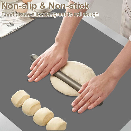 78.7"x23.6"(200cmx60cm) Large Silicone Mats for Countertop, Heat Resistant Mat, Waterproof Nonslip Silicone Kitchen Counter Mat, Nonstick Table Placemat, Multipurpose Mat, Translucent