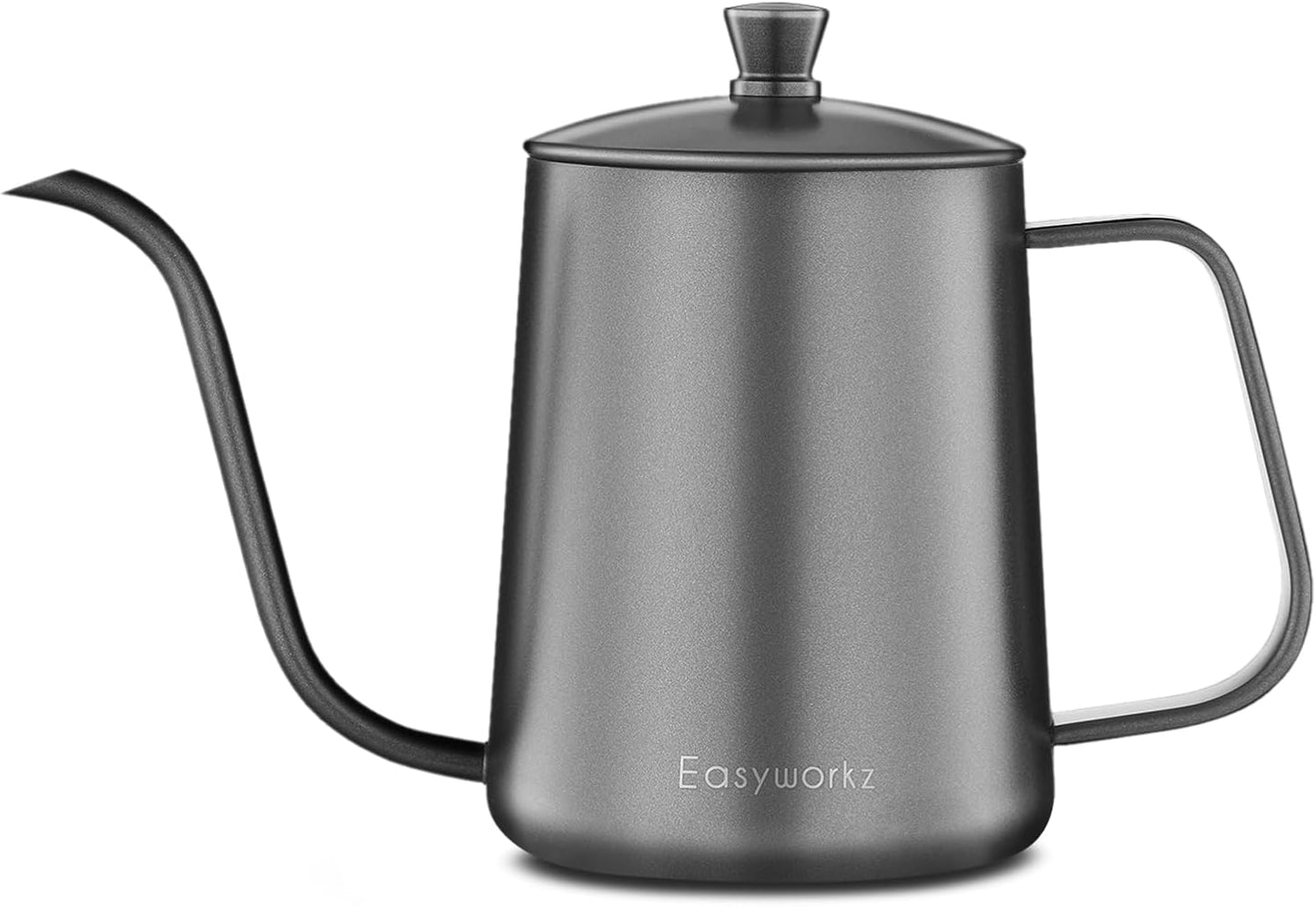 Easyworkz Gage Gooseneck Pour Over Coffee Kettle 12 oz Stainless Steel Hand Drip Coffee Pot With Long Narrow Spout