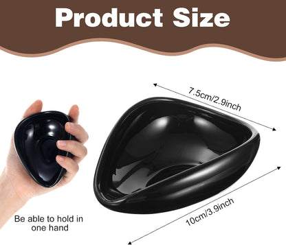 Black Coffee Bean Dosing Cup, Multi-Use Coffee Bean Weighing Container Precision Measuring Spoon for Espresso, Coffees Beans, Tea & Nuts (Black)