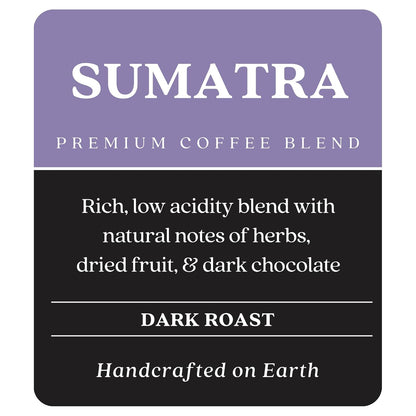 Copper Moon Dark Roast Whole Bean Coffee, Sumatra Blend, 2 Lb