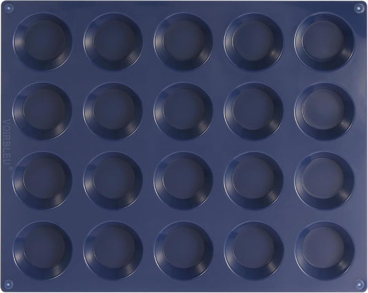 Silicone Tart Mold for Baking, Mini Tart Pan, 2 Inch Mini Pie Pans for Mince Pie, Fruit Pie, Blue (1, 2 INCH)