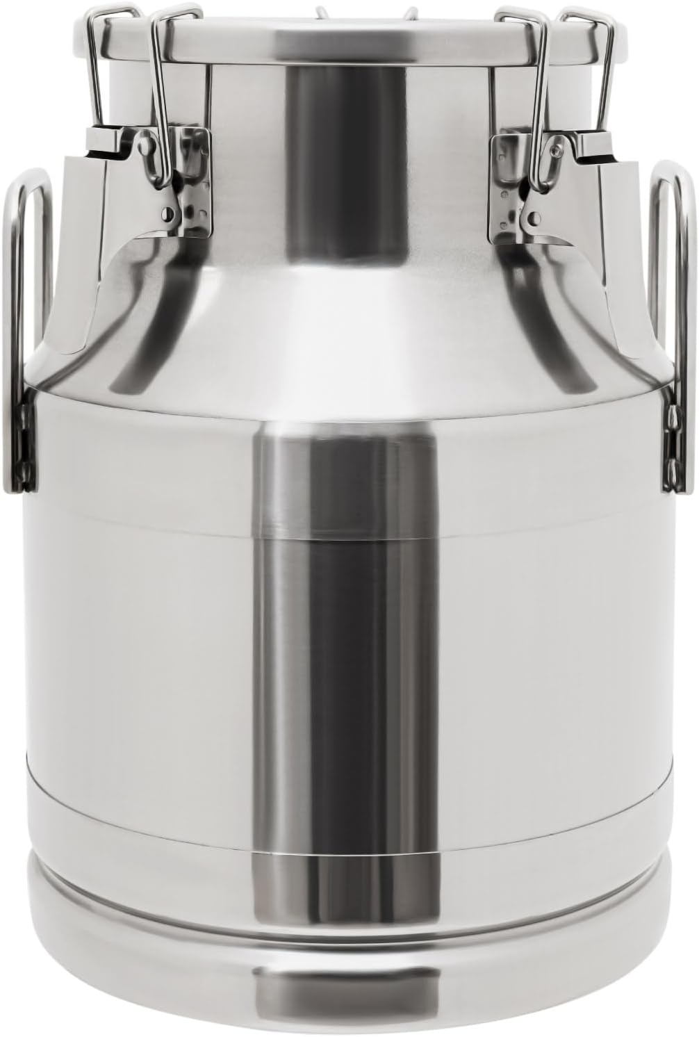 0.03 inchThickened Stainless Steel Milk Can Large Liquid Container Storage,Stainless Steel Milk Bucket With Sealing Lid and Carry Handle,for Wine, Oil Storage Transport (10L/ 2.6 Gal)
