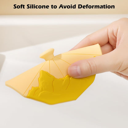 Silicone Cup Covers (Set of 3) ， Multicolored Silicone Lids for Mugs, Cups, Flexible Mug Covers，Hot Cup Lids for Coffee & Tea