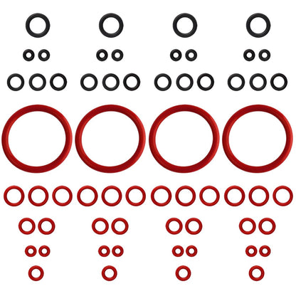 Wolfride 60 Pcs (4 Set) Seal O-Ring Kit Gasket Seal Set Saeco Philips Gaggia Coffee Machine, Professional Coffee Machine O'Rings Maintenance Kit Seal O Rings Nozzle Gasket